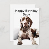 Deutsche Kurzzeitkarte Dankeskarte (Vorne/Hinten)