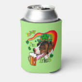 Deutsche Kurzzeitpointer St Patricks Day Dosenkühler (Kanne Rückseite)