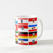 Deutsche Länder-Staats-Flaggen Kaffeetasse (VorderseiteRechts)