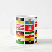 Deutsche Länder-Staats-Flaggen Kaffeetasse (Vorderseite Links)