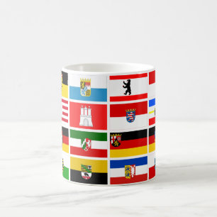 Deutsche Länder-Staats-Flaggen Kaffeetasse