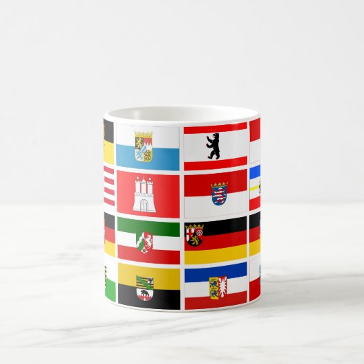 Deutsche Länder-Staats-Flaggen Kaffeetasse (Mittel)