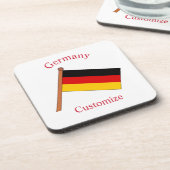 Deutsche Landesflagge Thunder_Cove Getränkeuntersetzer (Linke Seite)