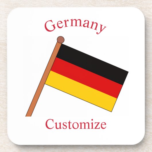 Deutsche Landesflagge Thunder_Cove Getränkeuntersetzer (Vorderseite)