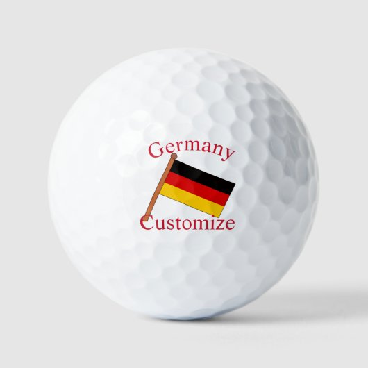 Deutsche Landesflagge Thunder_Cove Golfball (Vorderseite)