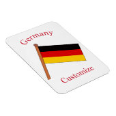 Deutsche Landesflagge Thunder_Cove Magnet (Rechte Seite)