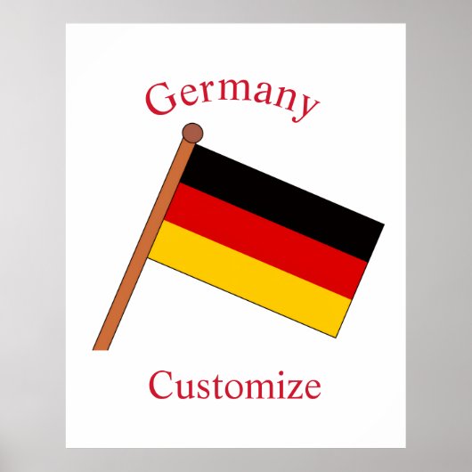 Deutsche Landesflagge Thunder_Cove Poster (Vorne)
