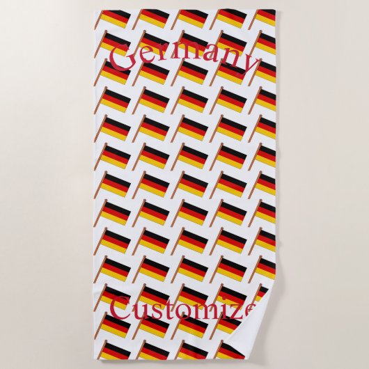 Deutsche Landesflagge Thunder_Cove Strandtuch (Vorderseite)