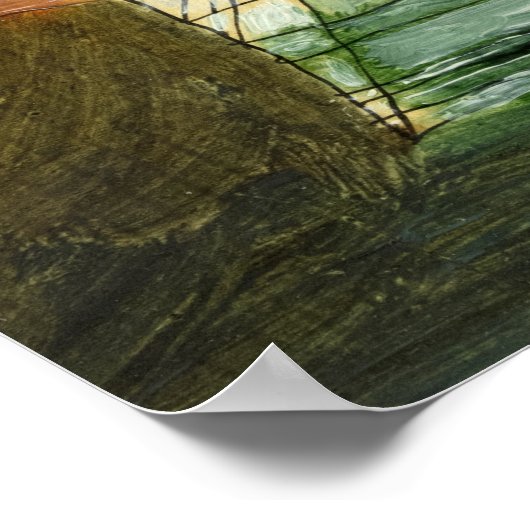 Deutsche Landschaft von Paul Klee Poster (Ecke)