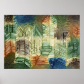 Deutsche Landschaft von Paul Klee Poster (Vorne)