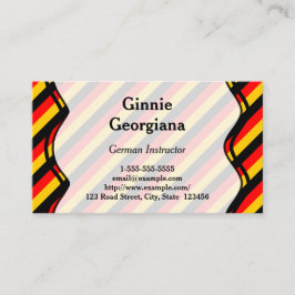 Deutsche Lehrer-Visitenkarte Visitenkarte