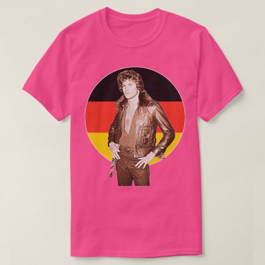 Deutsche Liebe David Hasselhoff T-Shirt (Design vorne)