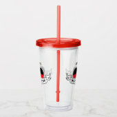 Deutsche Liebe individuelle Name Tumbler Acryltrinkbecher (Rechts)