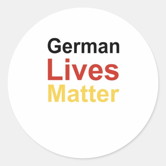 Deutsche Liveaufkleber Runder Aufkleber (Vorderseite)