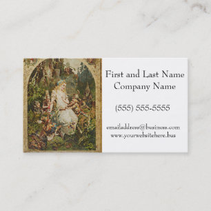 Deutsche Märchen-Illustration Schneewittchens Visitenkarte