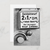 Deutsche Mark Einwurf Vintage (Vorne/Hinten)