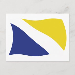 Deutsche Minderheit in Nordschleswig Flagge Postka Postkarte