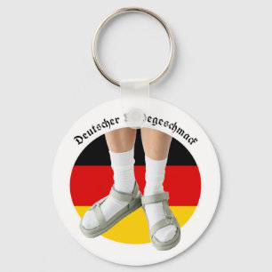 Deutsche Mode Geschmack White Sock Sandals Stereot Schlüsselanhänger