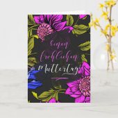 DEUTSCHE Muttertag kühne botanische Blüten Karte (Gelbe Blume)