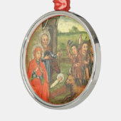 DEUTSCHE Nativity-Keramik-Verzierung Ornament Aus Metall (Links)