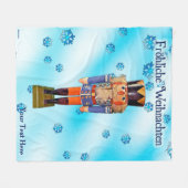 Deutsche Nutcracker - Fröhliche Weihnachten Fleece (Vorderseite (Horizontal))