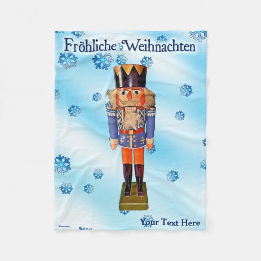 Deutsche Nutcracker - Fröhliche Weihnachten Fleece (Vorderseite)