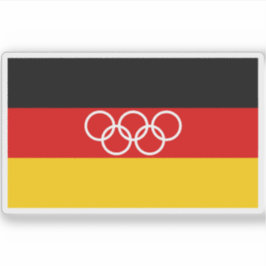 Deutsche Olympische Flagge (1959-1968) Aufkleber