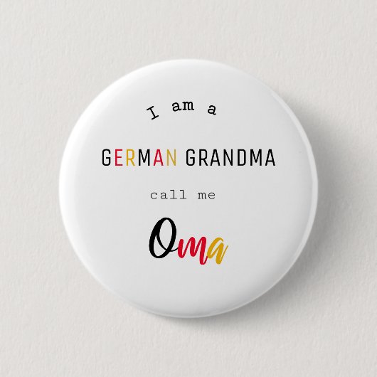 Deutsche Oma / Oma-Taste Button (Vorderseite)