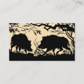 Deutsche/Österreichische Wildschwein-Visitenkarte Visitenkarte (Rückseite)