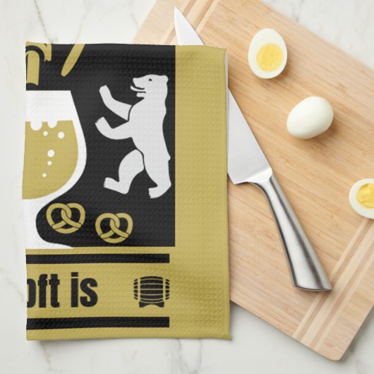 Deutsche Pilsner Beer Drinkers Geschirrtuch (Viertel Falte)