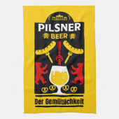 Deutsche Pilsner Beer Drinkers Geschirrtuch (Vertikal)