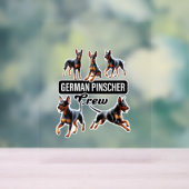 Deutsche Pinscher Crew Acrylschild (Neutral)