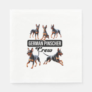 Deutsche Pinscher Crew Serviette