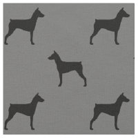 Deutsche Pinscher Hund Silhouetten Gemustert