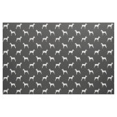 Deutsche Pinscher Hund Silhouetten Gemustert Stoff (Fat Quarter (45,7 x 55,9 cm))