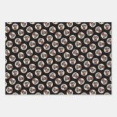 Deutsche Pinscher Malerei Schwarzer Original Hund Geschenkpapier Set (Vorderseite 3)