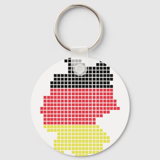 Deutsche Pixelflagge Schlüsselanhänger (Vorderseite)