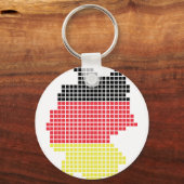 Deutsche Pixelflagge Schlüsselanhänger (Vorderseite)