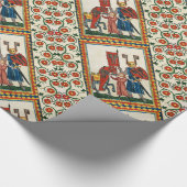 DEUTSCHE POET ALS TEUTONISCHE KNIGHT MEDIEVENTUELL GESCHENKPAPIER (Ecke)