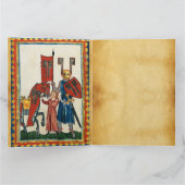 DEUTSCHE POET ALS TEUTONISCHE KNIGHT MEDIEVENTUELL KARTE (Innenseite)