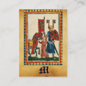 DEUTSCHE POET ALS TEUTONISCHE KNIGHT MEDIEVENTUELL VISITENKARTE (Rückseite)