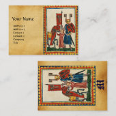 DEUTSCHE POET ALS TEUTONISCHE KNIGHT MEDIEVENTUELL VISITENKARTE (Vorne/Hinten)