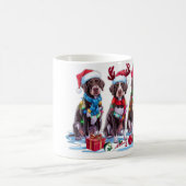 Deutsche Pointer Weihnachtsmannmütze will Weihnach Kaffeetasse (Mittel)