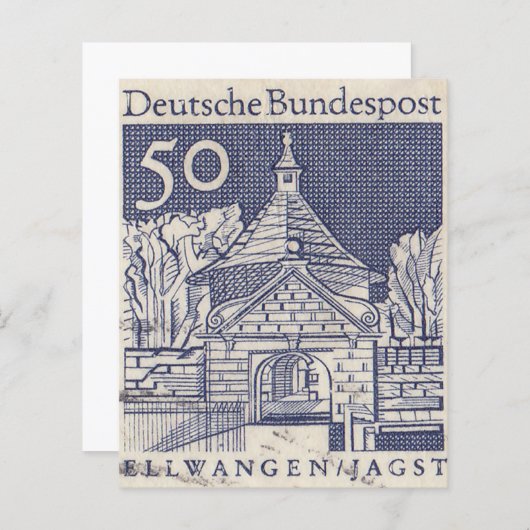 Deutsche Post Briefmarke Bundespost (Vorne/Hinten)