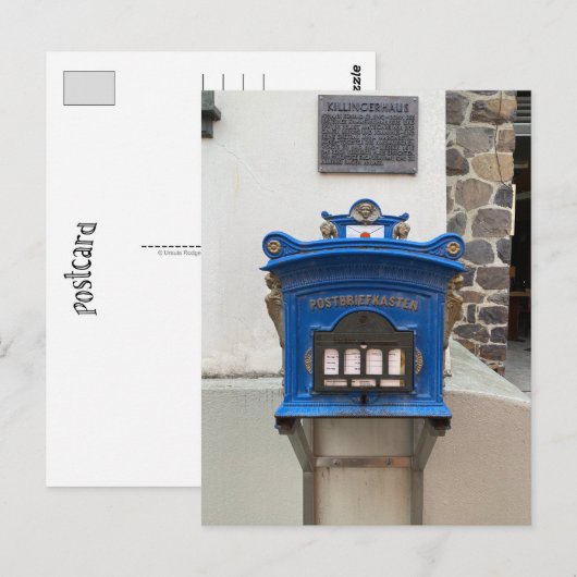 Deutsche Post (Deutsche Post) - Blue Postkarte (Vorne/Hinten)