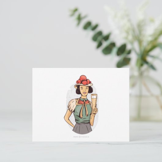 Deutsche Postkarte (Stehend Vorderseite)