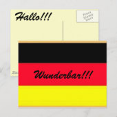 Deutsche Postkarte (Vorne/Hinten)