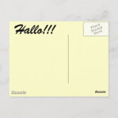 Deutsche Postkarte (Rückseite)