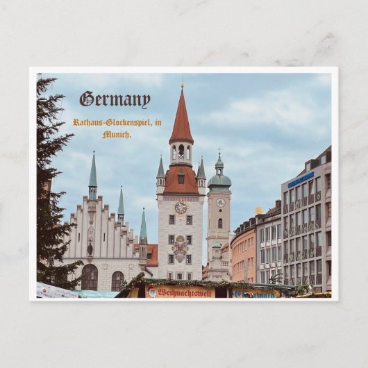 Deutsche Postkarte München, persönlich (Vorderseite)