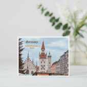 Deutsche Postkarte München, persönlich (Stehend Vorderseite)